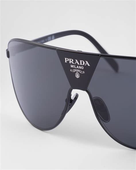 prada 4an6s1 spr 180|Slate Gray Lenses Prada Runway sunglasses .